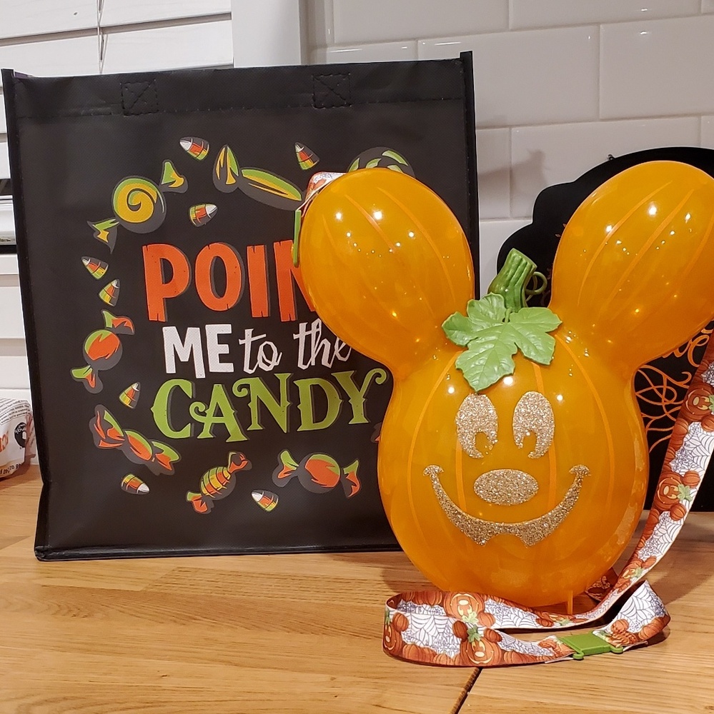 Customized Mickey Pumpkin & Trick or Treat Bag